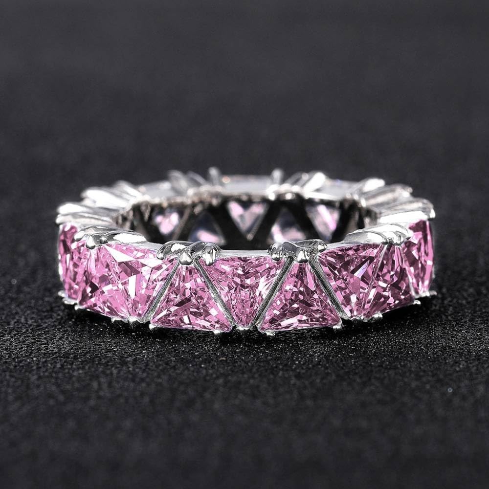 Luxuriöse dreieckige Zirkonia-Ringe für Damen
