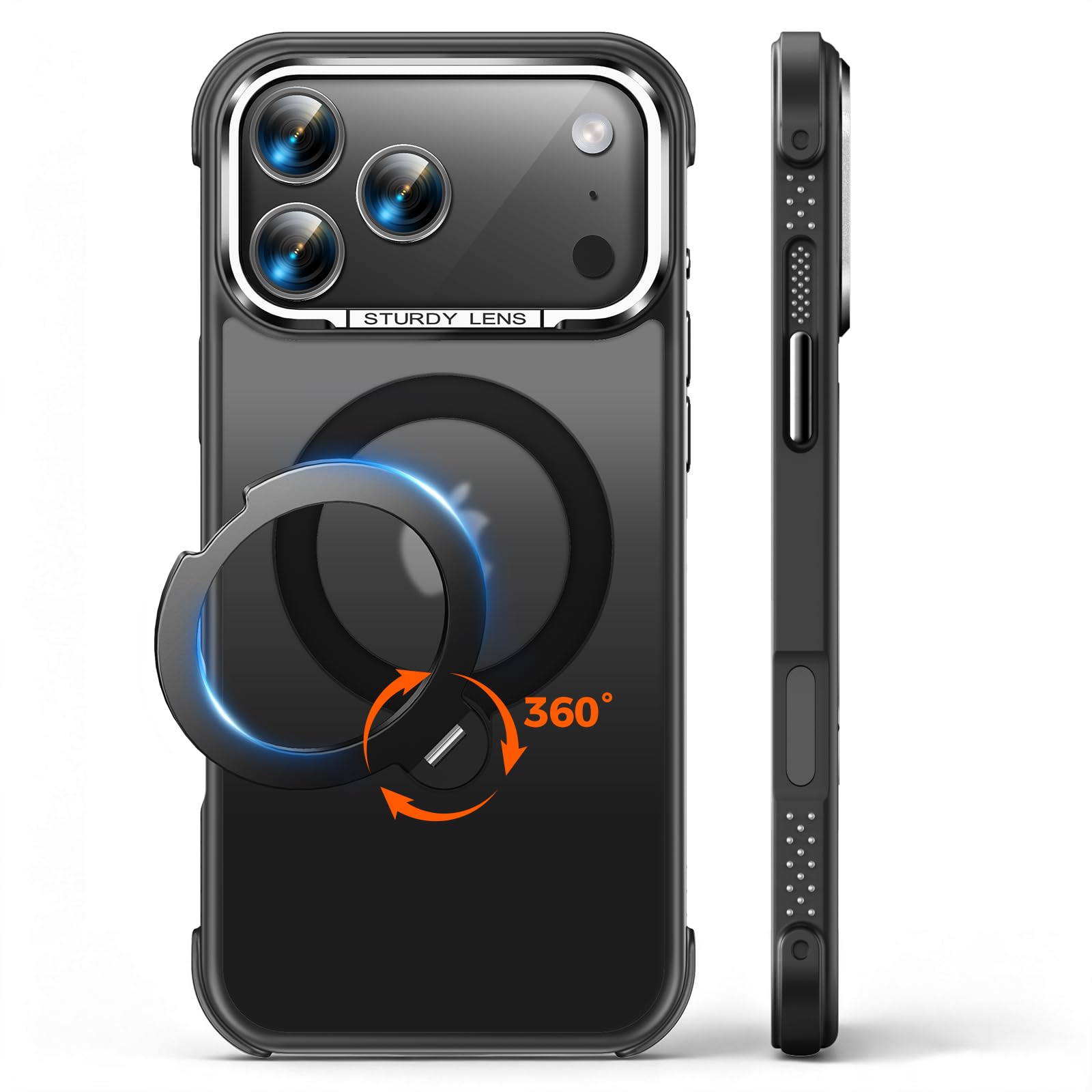 360° Spin Magnetic Stand Designed for iPhone 18 Pro Max Case, [Compatible with M