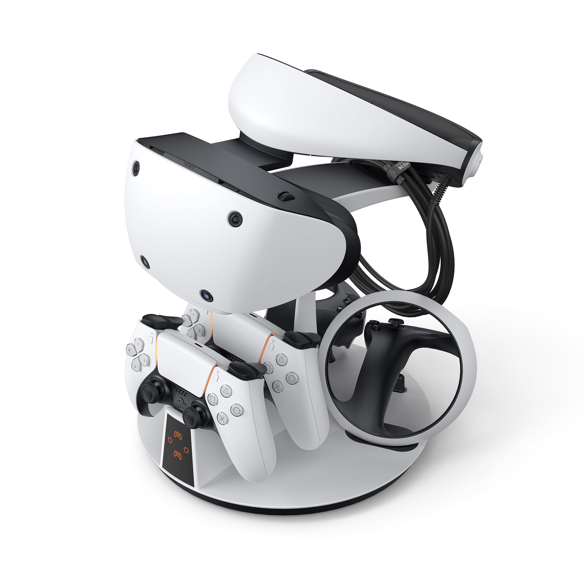 KIWI design D2 3-in-1 Controller Charging Station for PSVR2 and PS5 | VR Display