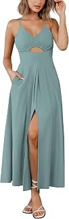 BTFBM Women 2026 Spaghetti Strap Midi Summer Dresses