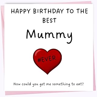 Birthday Card – Best Mummy Ever – From Daughter & Son, Happy Birthday Mummy, 150mm x 150mm