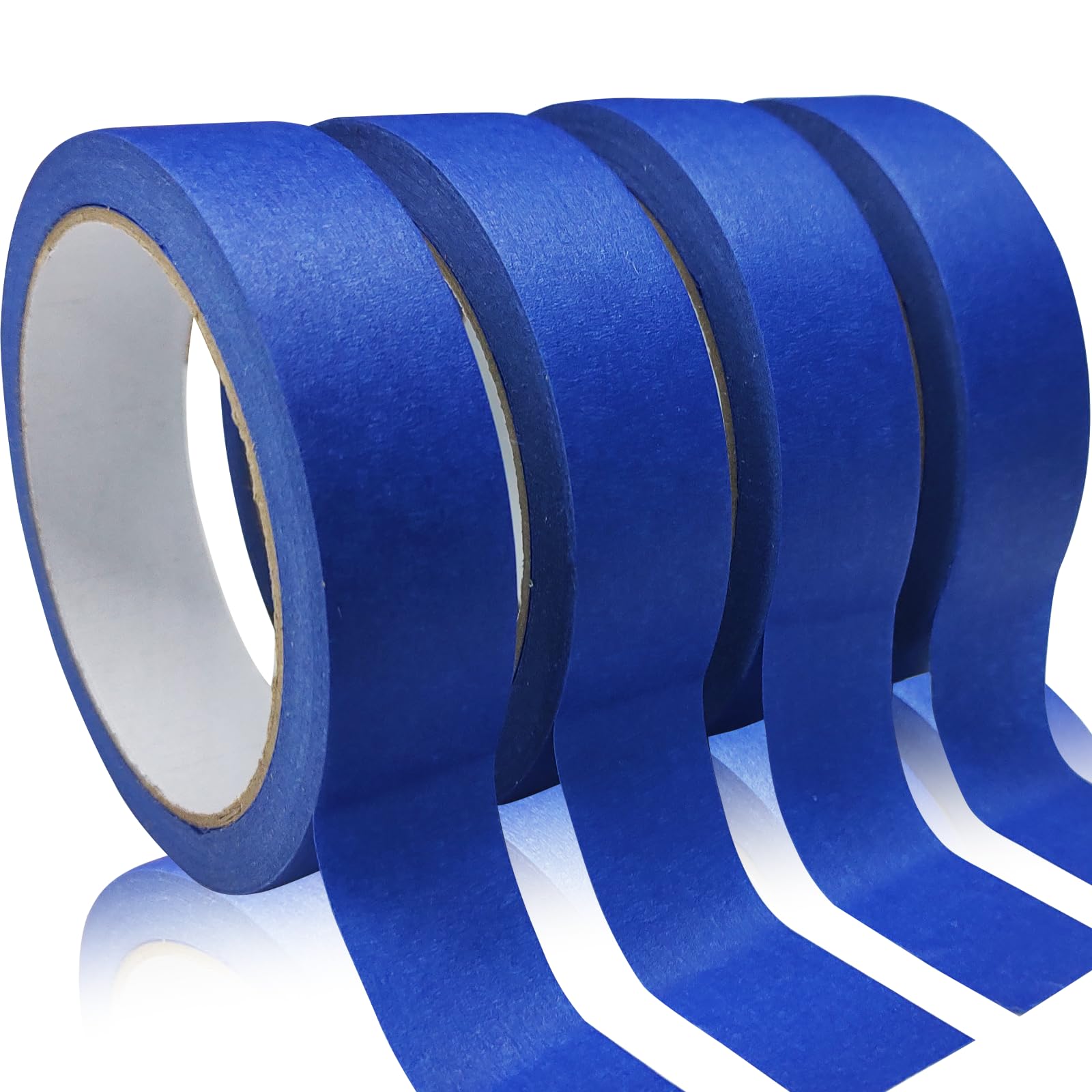 4 Rolls Premium Painters Tape, Blue Tape, Masking Tape, Paint Tape for Multi-Pur