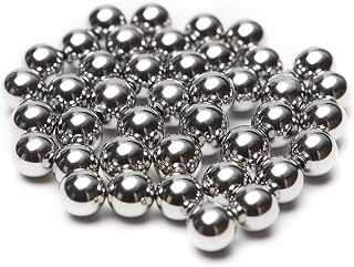 HiPicco 100pcs 6mm Bearing Balls 304 Stainless Steel G100 Precision Balls | 6mm/apr.0.24" Precision Bearing Ball, for Industrial Machinery, Automotive Applications, DIY Projects