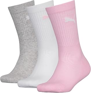 Puma Unisex Kids Crew Sports Socks (3 Pair Pack)