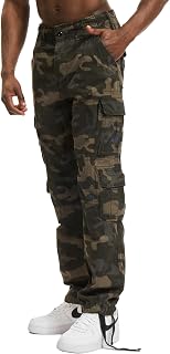 Brandit Men's Pure Vintage Slim Cargo Trousers Black Cargo Trousers