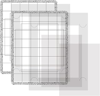 Set of 4 Stamp and Fixed Stamp Mats Multipurpose Low Grip for DIY Projects, Paper Card Making, Scrapbooking, Holding Project in Place While Mixing