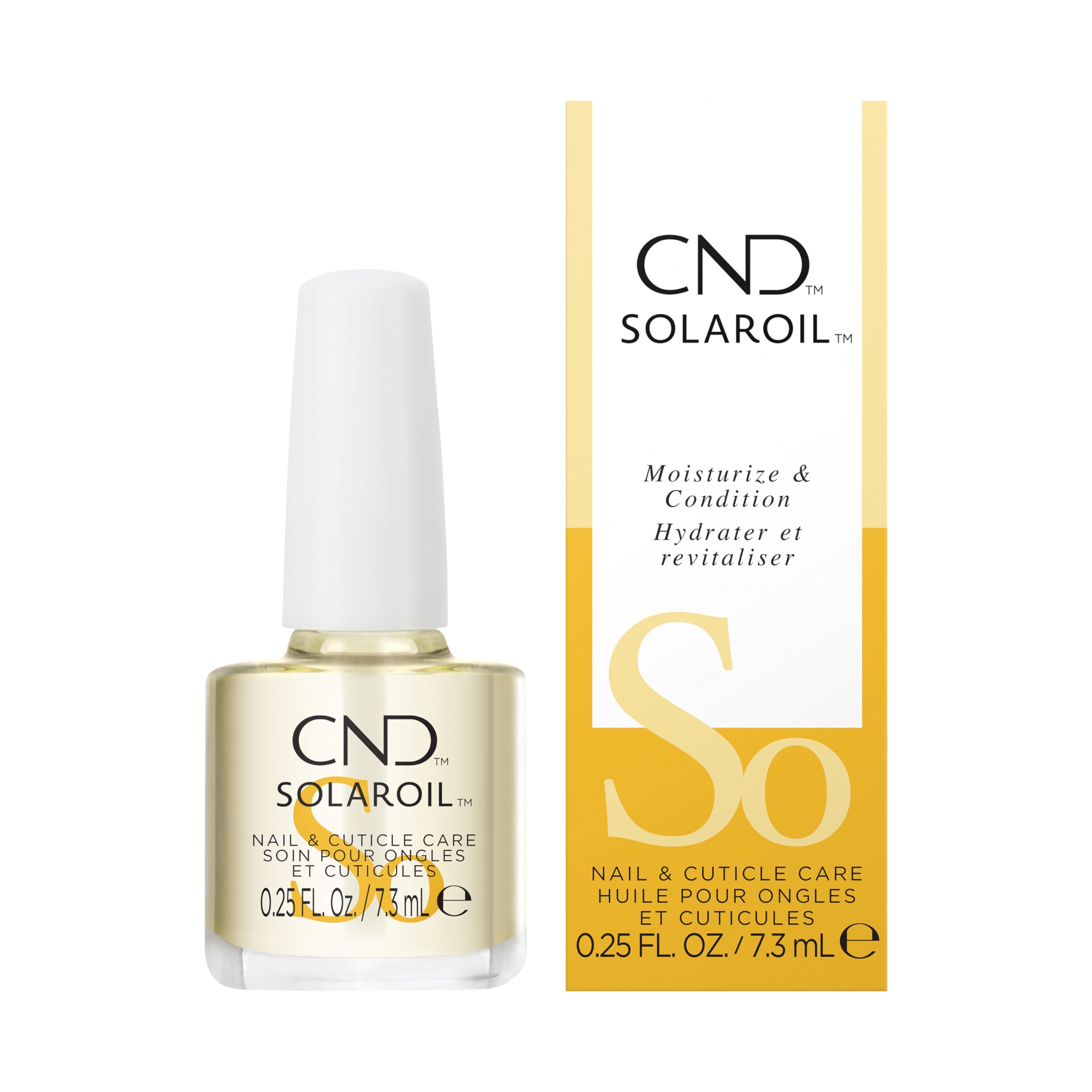 CND SolarOil Cuticle Oil, Natural Blend Of Jojoba, Vitamin E, Rice Bran and Swee