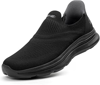 ODCKOI Slip On Sneaker Men's Lace Free Shoes Outdoor Sports Shoes Running Shoes Lightweight Breathable Hand-Free Leisure Street Running Shoes