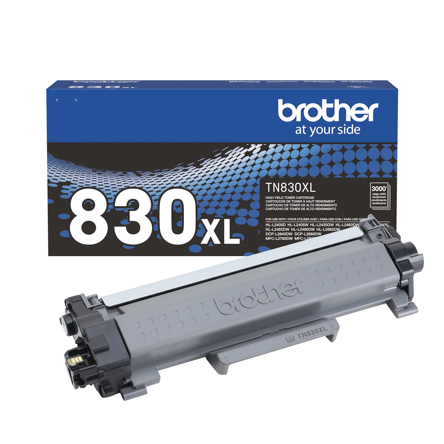Brother TN830XL Toner Cartridge, Genuine Black High Yield | Compatible with DCP-