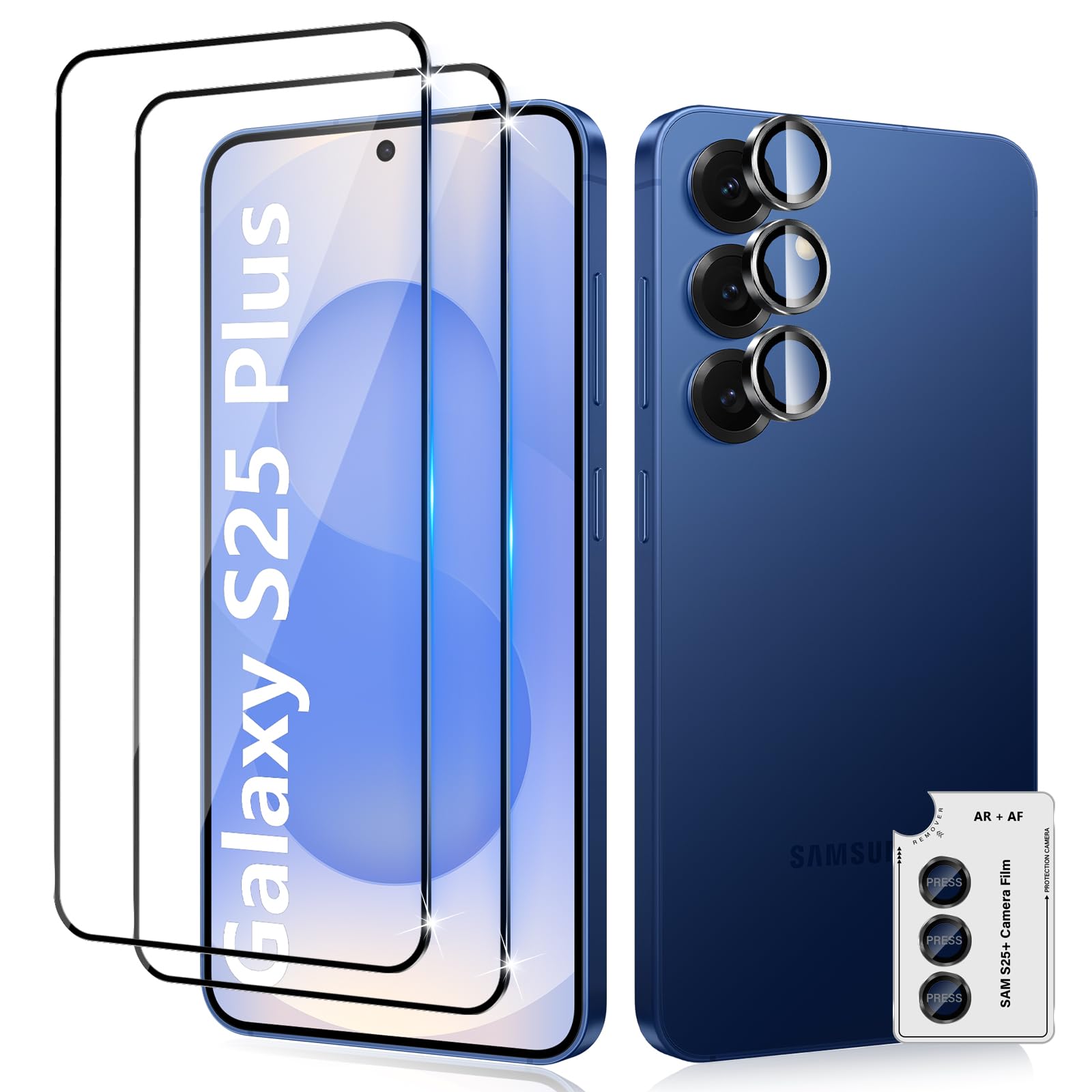 Lutree for Samsung Galaxy S25 Plus 5G/S25+ 5G Screen Protector + Camera Lens Pro