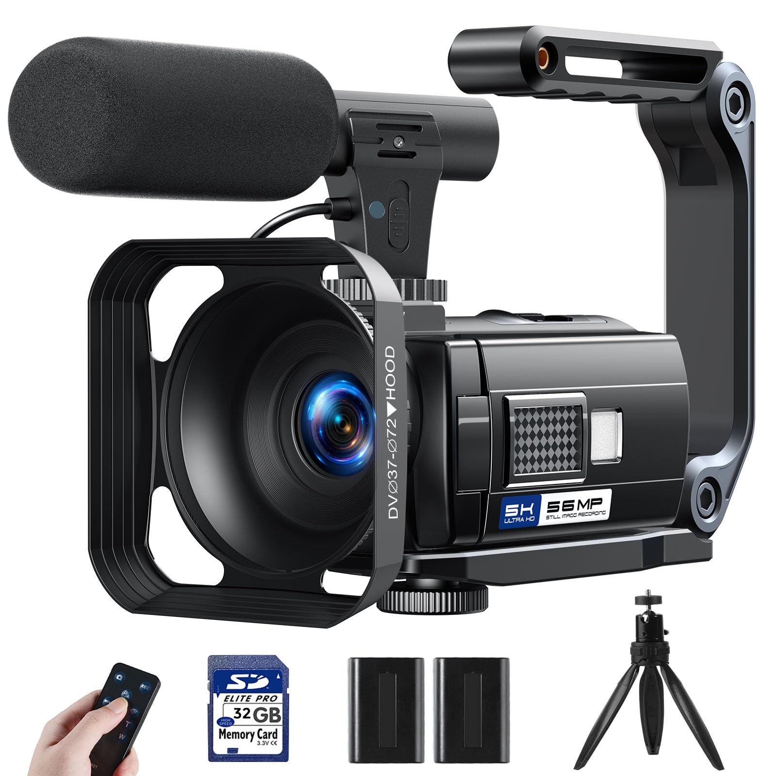 CAMWORLD 5K 56MP Camcorder Video Camera for YouTube Vlogging Night Vision | WiFi