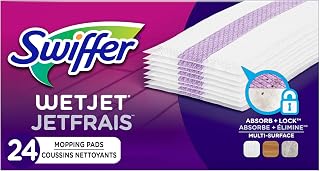 Swiffer WetJet Spray Mop Multi-Surface Floor Cleaner Pad Refill, 24 Count