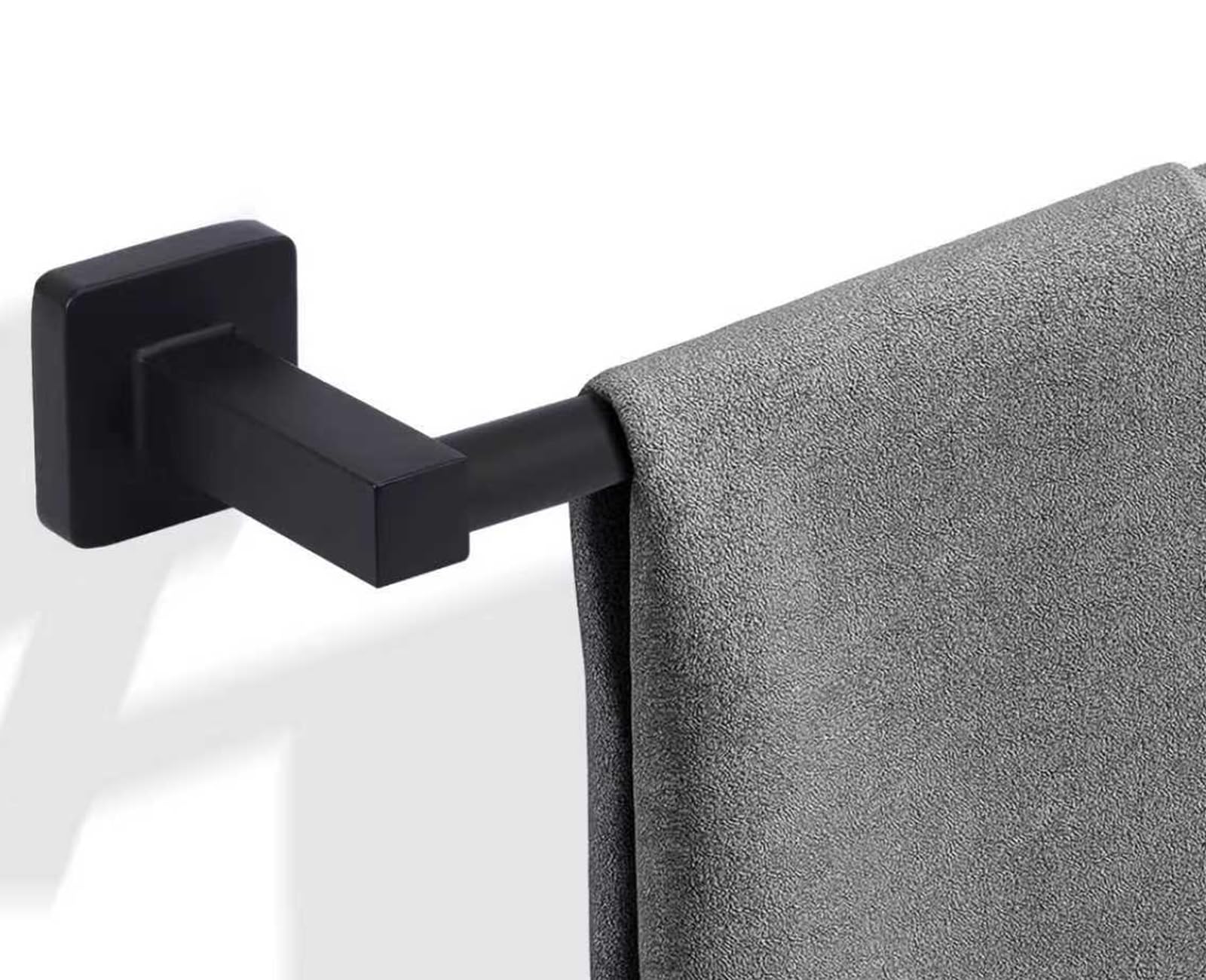 Ntipox Modern 24 inch Bathroom Towel Bar Matte Black,Towel Racks for Bathroom Wa