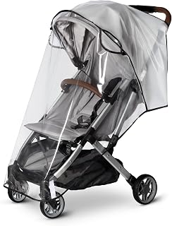 Bemece Universal Rain Cover for Pushchair, Breathable & Transparent | EVA Weather Shield, Rain/Wind/Snow Proof, Air Vents, All-round Portection, Durable, Portable, Foldable, Easy Installation