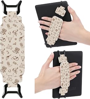 Hand Strap Accessories for Kindle – Boho Western Cowboy Finger Grip for 6-7.5" Paperwhite 11th/12th Generation/Kobo/Lenovo/Sony Ereaders Tablet Colorsoft High Elasticity Holder for Reading