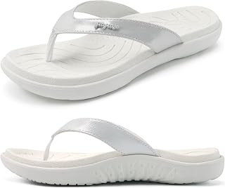 jiajiale Womens Orthotic Arch Support Flip Flops Cushion Yoga Mat Sandals