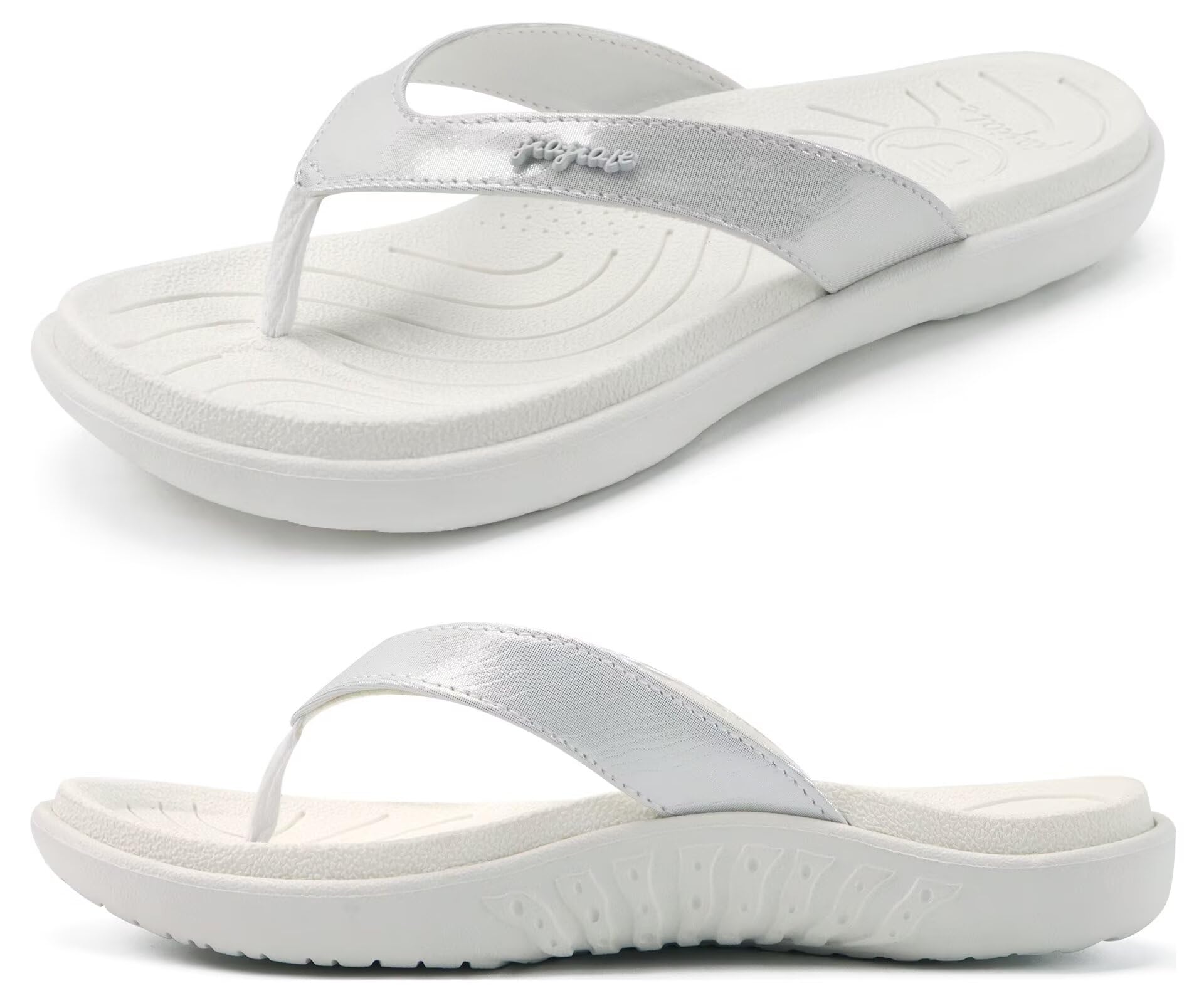 jiajiale Womens Orthotic Arch Support Flip Flops Cushion Yoga Mat Sandals
