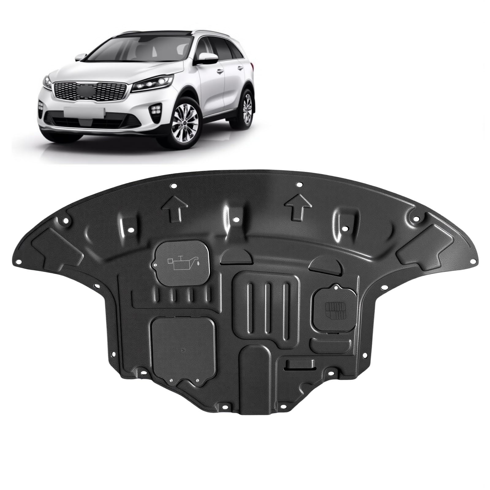 Frencstr Front Engine Splash Shield Fit for 2016-2020 Kia Sorento Engine Case Gu
