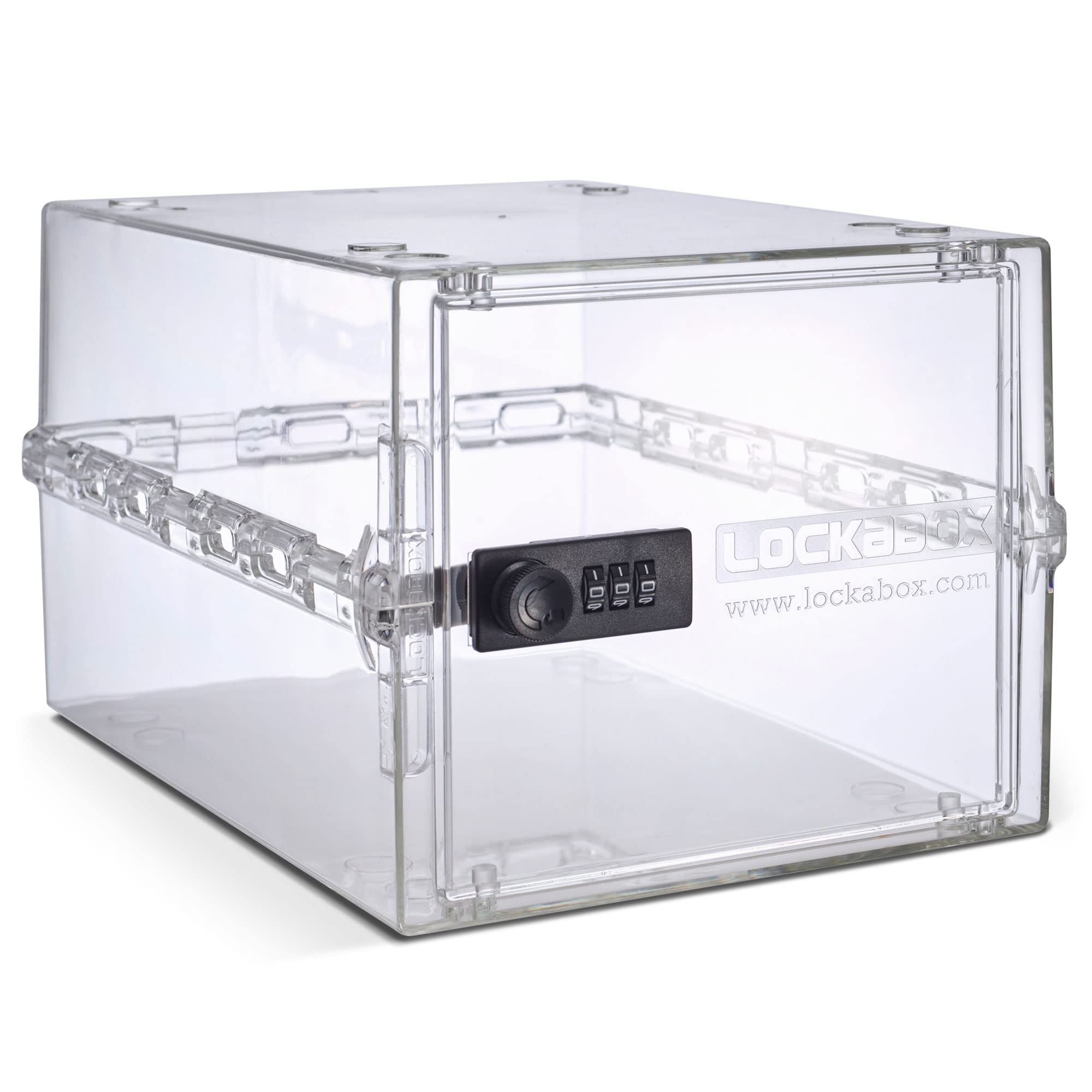 Lockabox One™ 10L Lockable Storage Box and Lock Box with Code (Crystal) | Combin