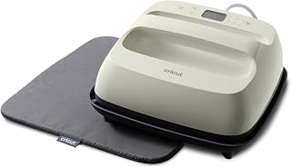 Cricut EasyPress® SE Taupe – 9 x 9 Heat Press + EasyPress Mat, 12 x 12 | 9 in x 9 in Heat Transfer Machine for T-Shirts, Sweatshirts, Blankets, Pillows, & More - Easy to Use