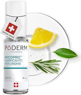 PODERM MycoPro Nail Purifying Serum 10ml - Natural Vegetable Formula with Lemon, Rosemary & Vitamin E | Protects the Appearance of Nails & Improves Evenness | Swiss Made
