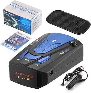 Mcflash Speed Camera Detector With 360 Degree Protection, Voice and Radar Alerts for Vehicle (Blue)