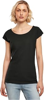 Build Your Brand Women's Bb013-ladies Wide Neck Tee T-Shirt