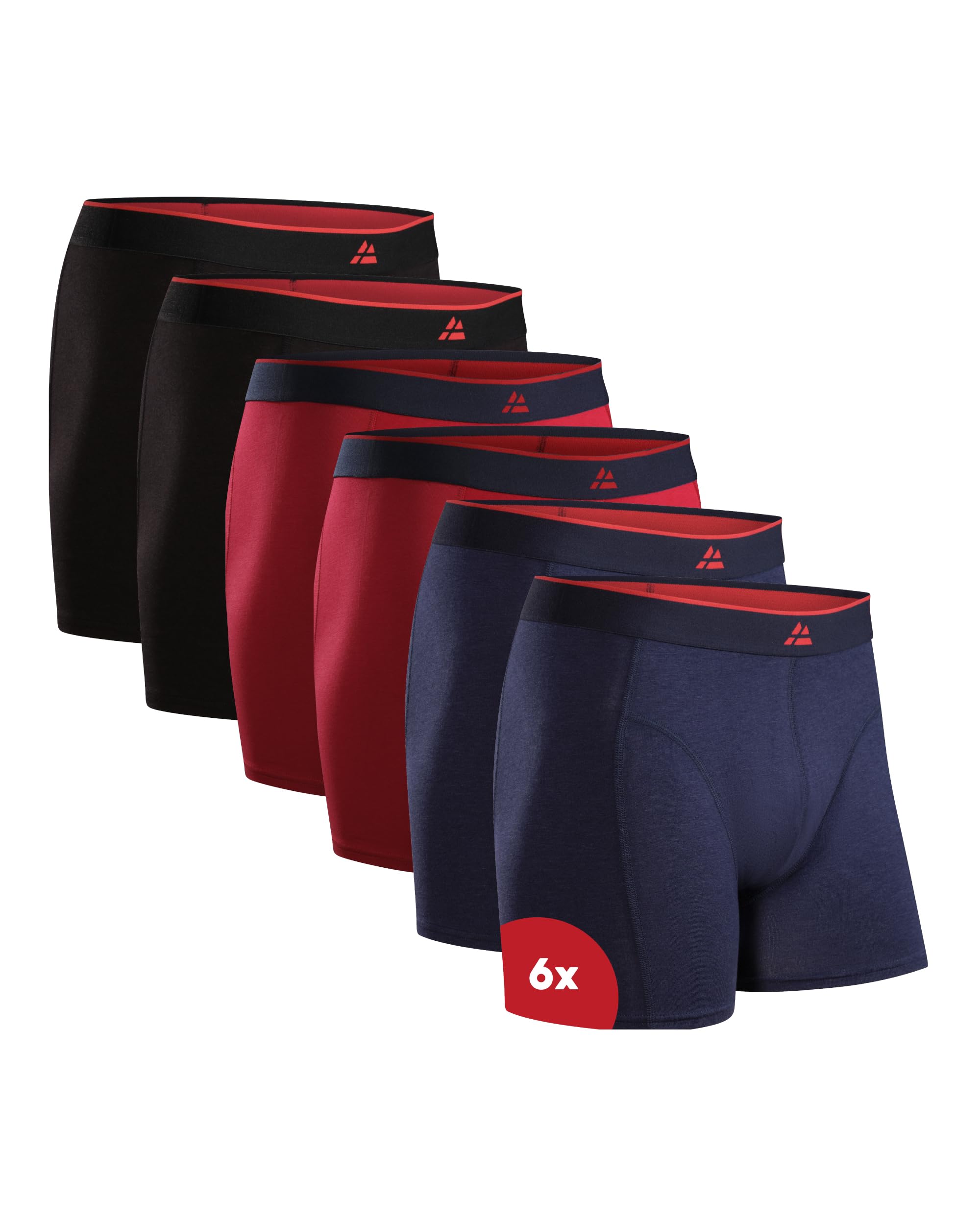 DANISH ENDURANCE Men's Bamboo Boxer Shorts, with or without Fly, Pack of 6 or 10