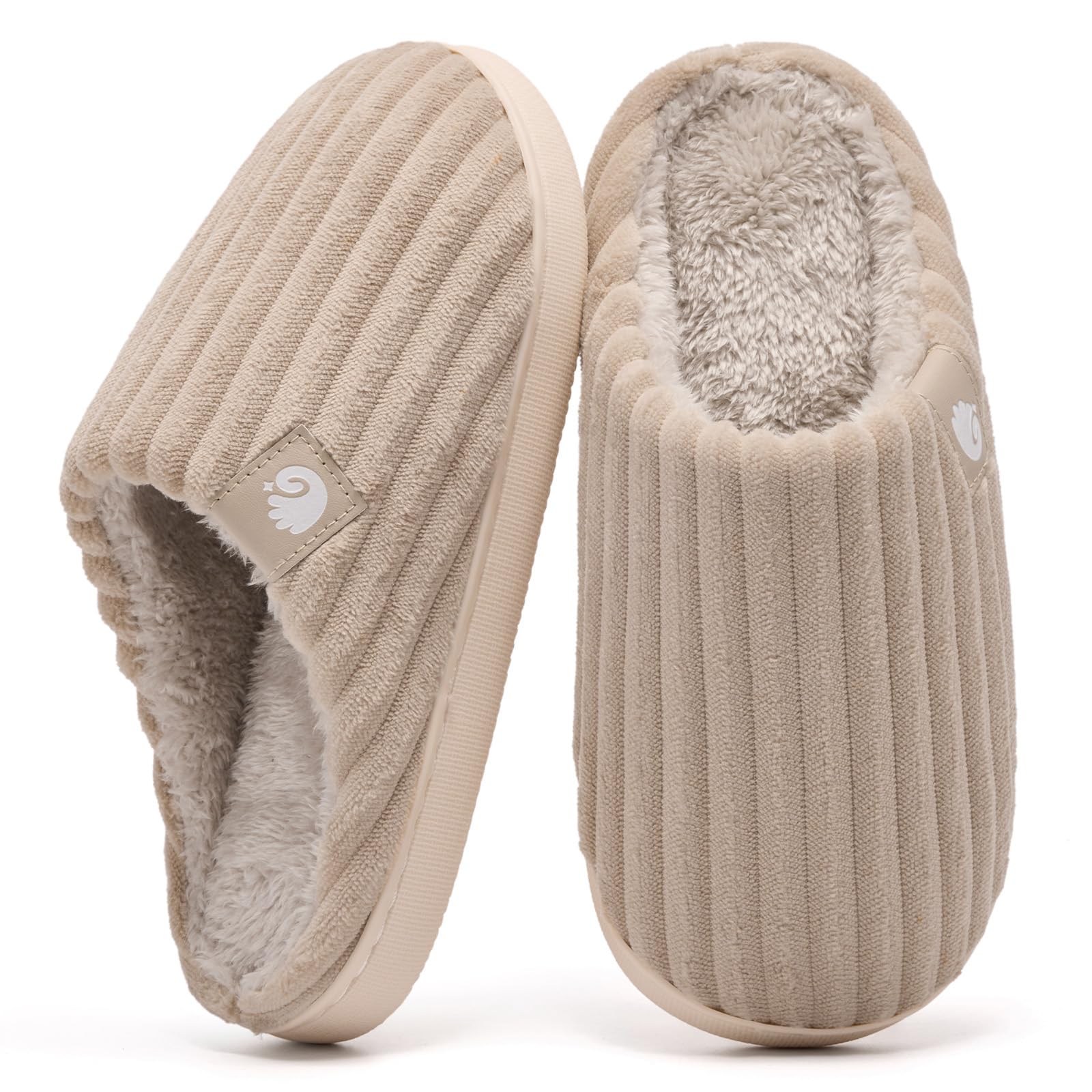 Guyarns Women's and Men's Winter Warm Plush Slippers Made of Memory Foam Corduro