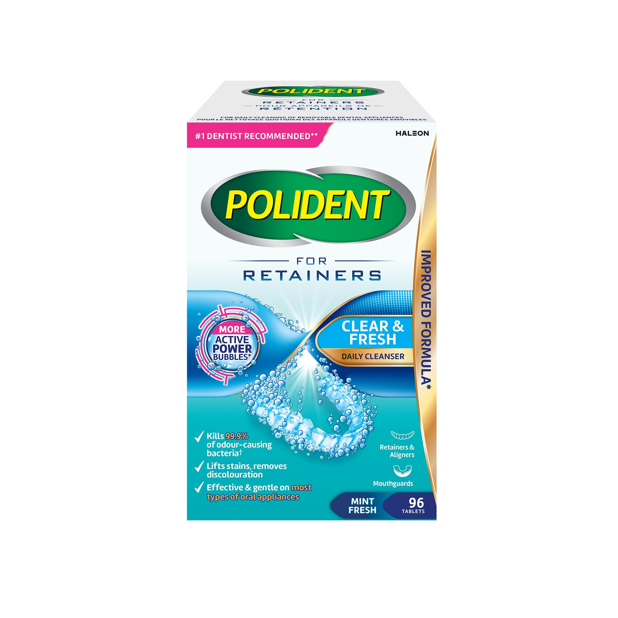 Polident Retainers Cleansing Tabs 96t