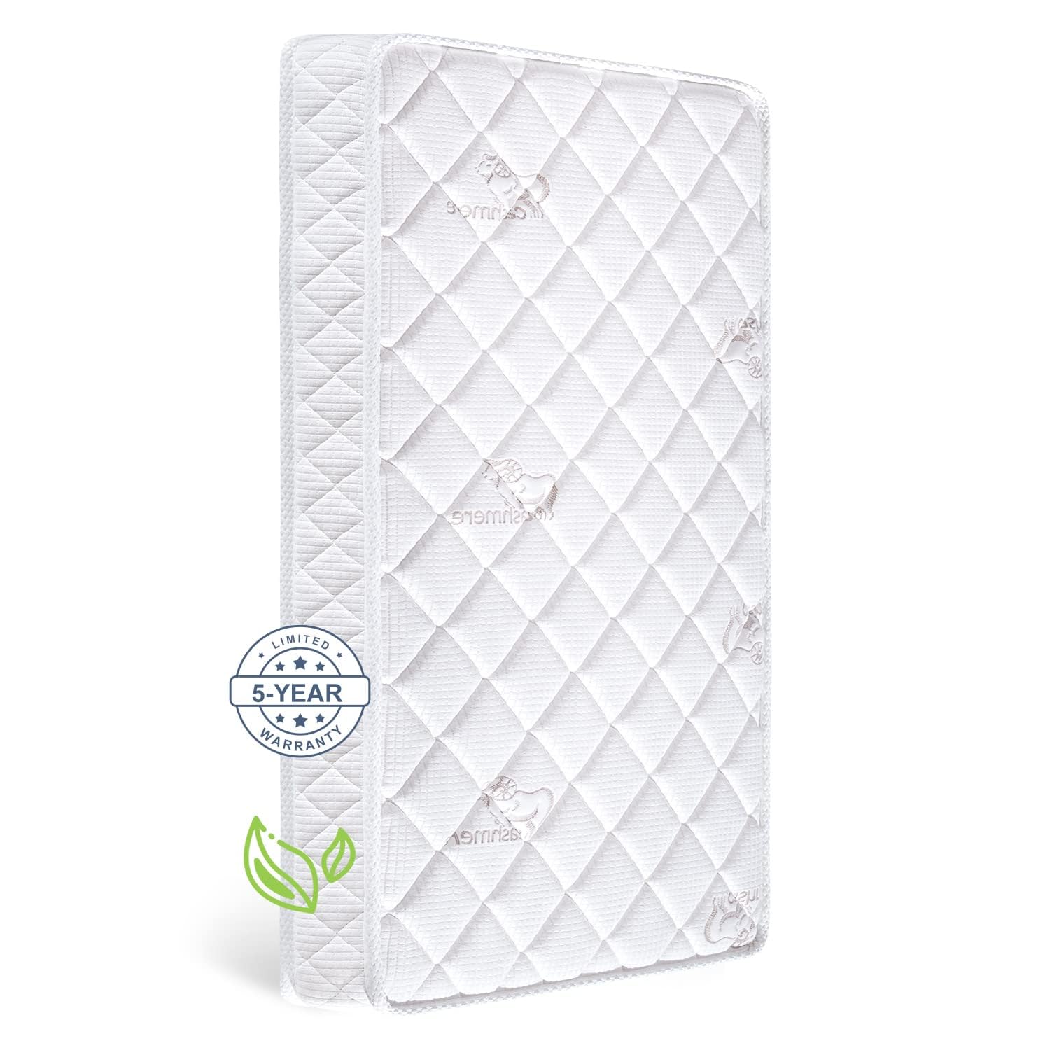 Letmxiu Premium Crib & Toddler Mattress,100% Knitted Fabric, Premium Fleece Surf
