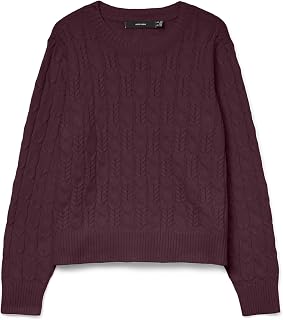 VERO MODA Vmaries Ls O-neck Cable Pullover Bf