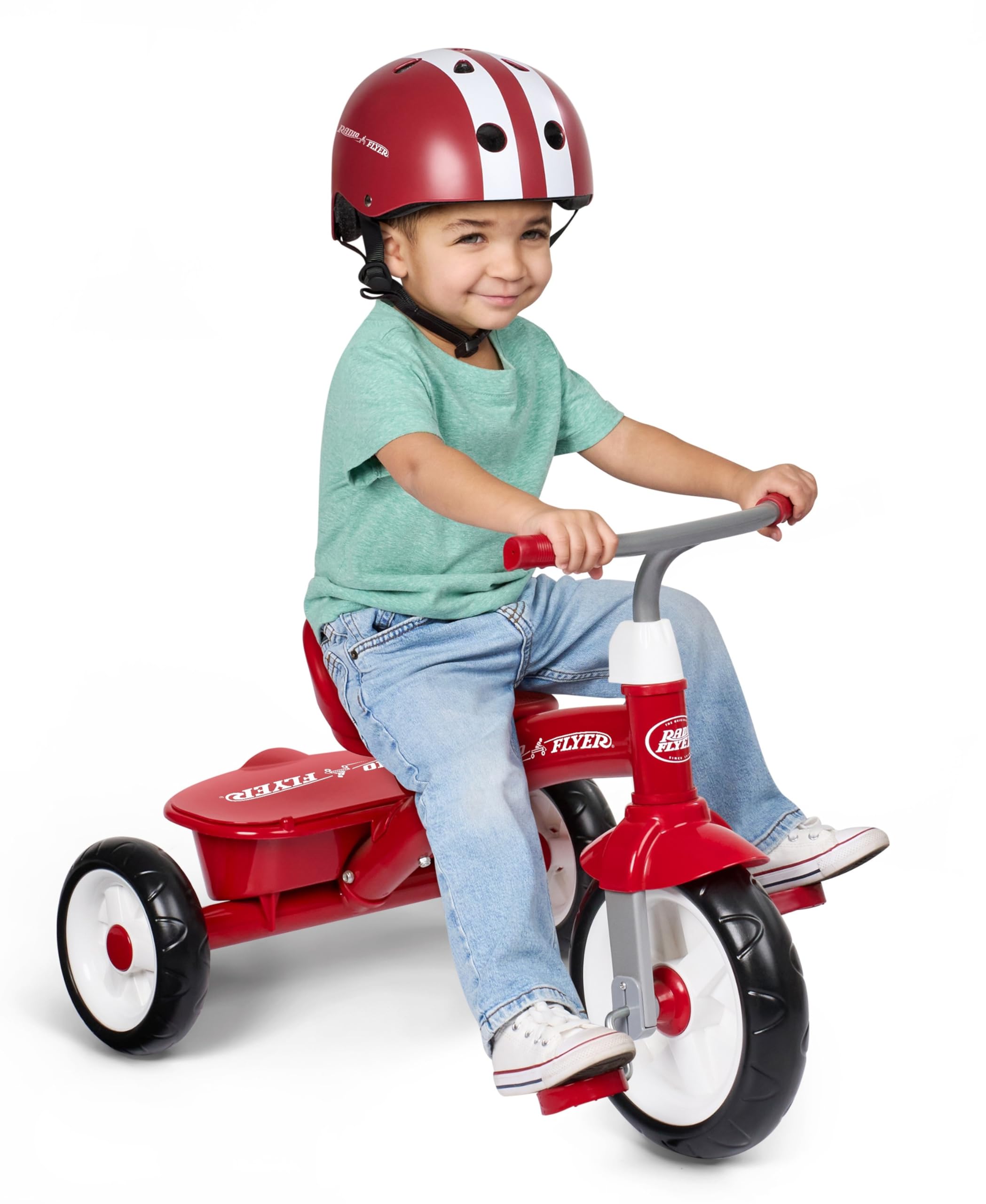 Radio Flyer Red Rider Trike, for Ages 2.5-5, Toddler Tricycle | Quiet Ride Wheel