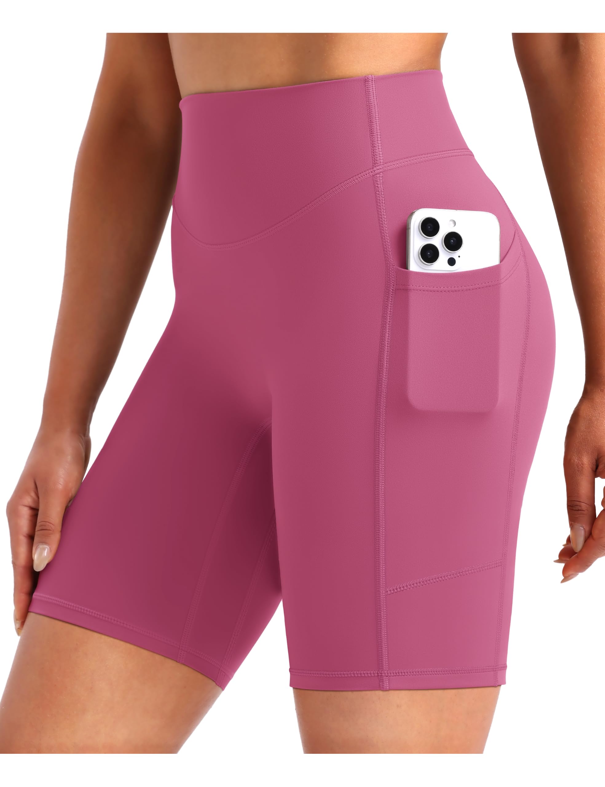 ENERBLOOM Biker Shorts for Women with Pockets 5"/8" Spandex Workout Shorts Light