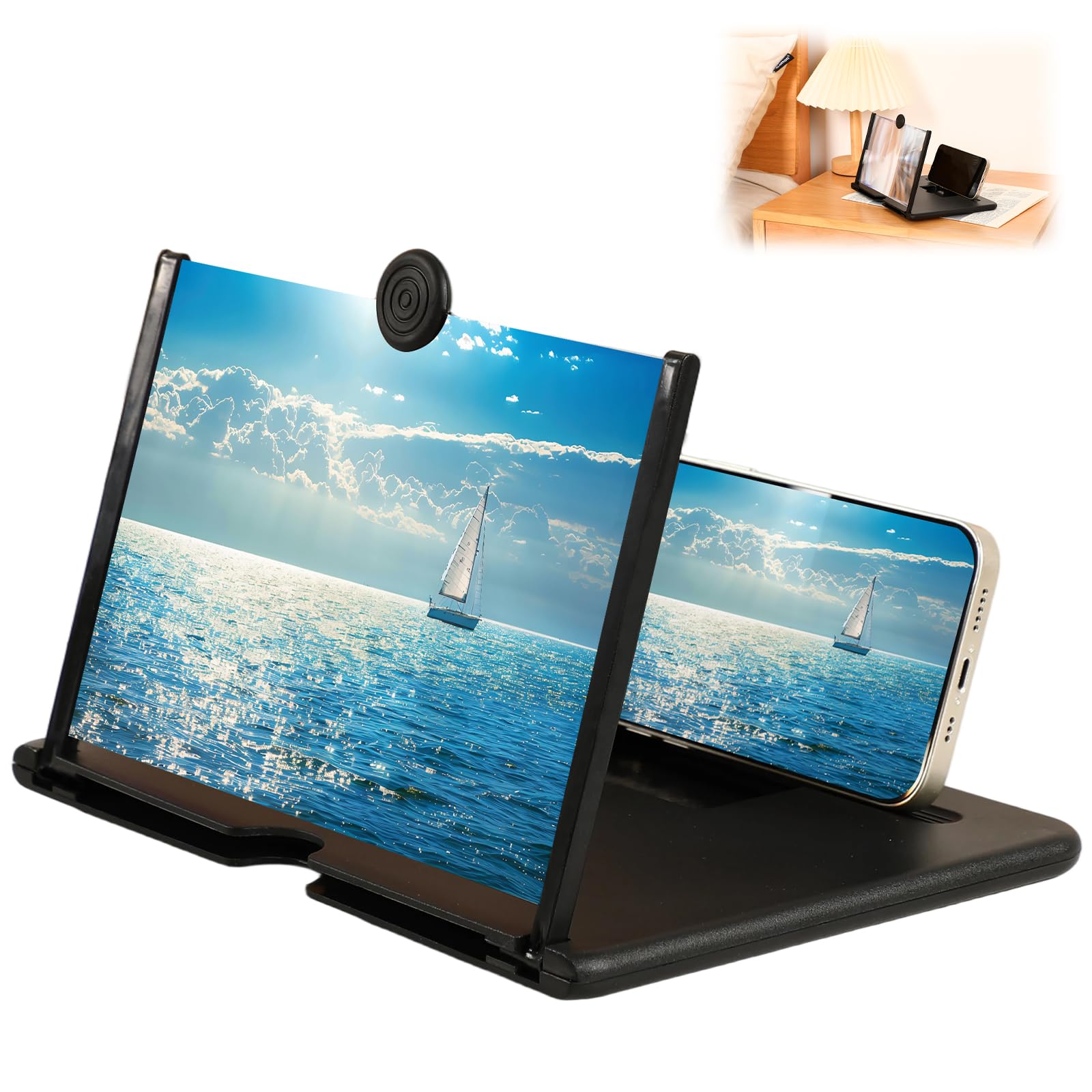 Smartphone Screen Magnifier, 3D HD Mobile Phone Magnifier Projector Screen Enlar