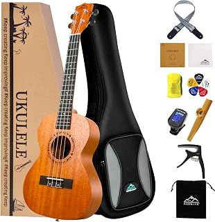 EASTROCK Tenor Ukulele 26 inch Mahogany Beginners Kit | Ukulele big package kit, suitable for adults and beginners, ideal for practice, daily playing, and home use