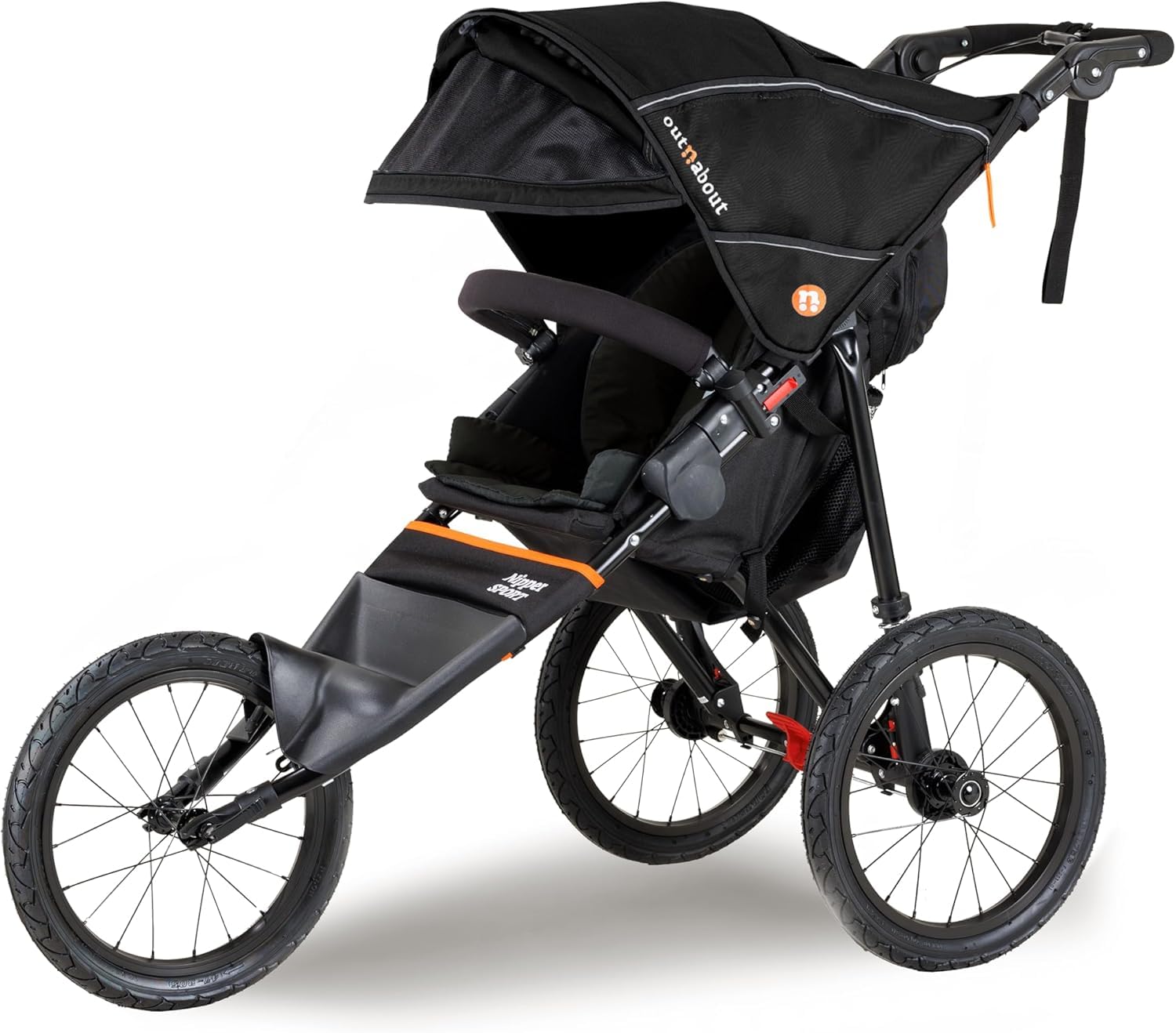 Out’n’About Nipper Sport Jogging Stroller | Lightweight All-Terrain 3-Wheel Stro