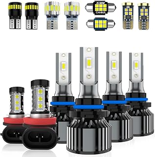 Led Headlights Fit For Toyota RAV4 2013-2015 Headlight Bulbs,9005 9005 High Low Beam h11 Fog Light + Interior Lights(Dome Map Trunk License Plate Lights) Kit Package,Pack of 14