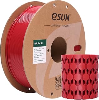 eSUN PLA Filament 1.75mm 1KG, 3D Printer Filament PLA, Fire Engine Red | 1.75mm 1KG Spool(2.2 LBS) 3D Printer Filament for 3D Printers, Dimensional Accuracy +/- 0.03mm