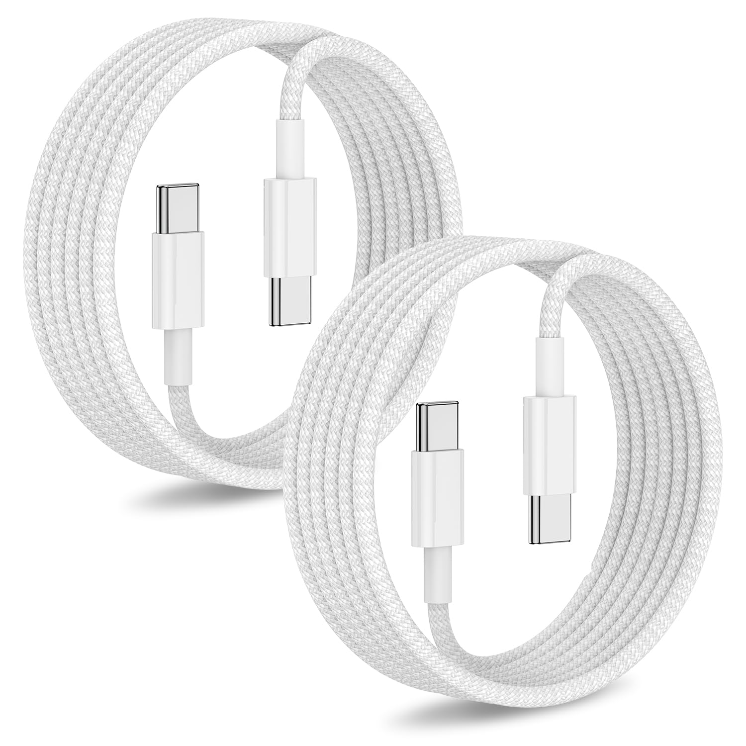 2Pack Type C to Type C Fast Charging Cord 6ft for Apple iPhone 17/16/15 | USB-C 