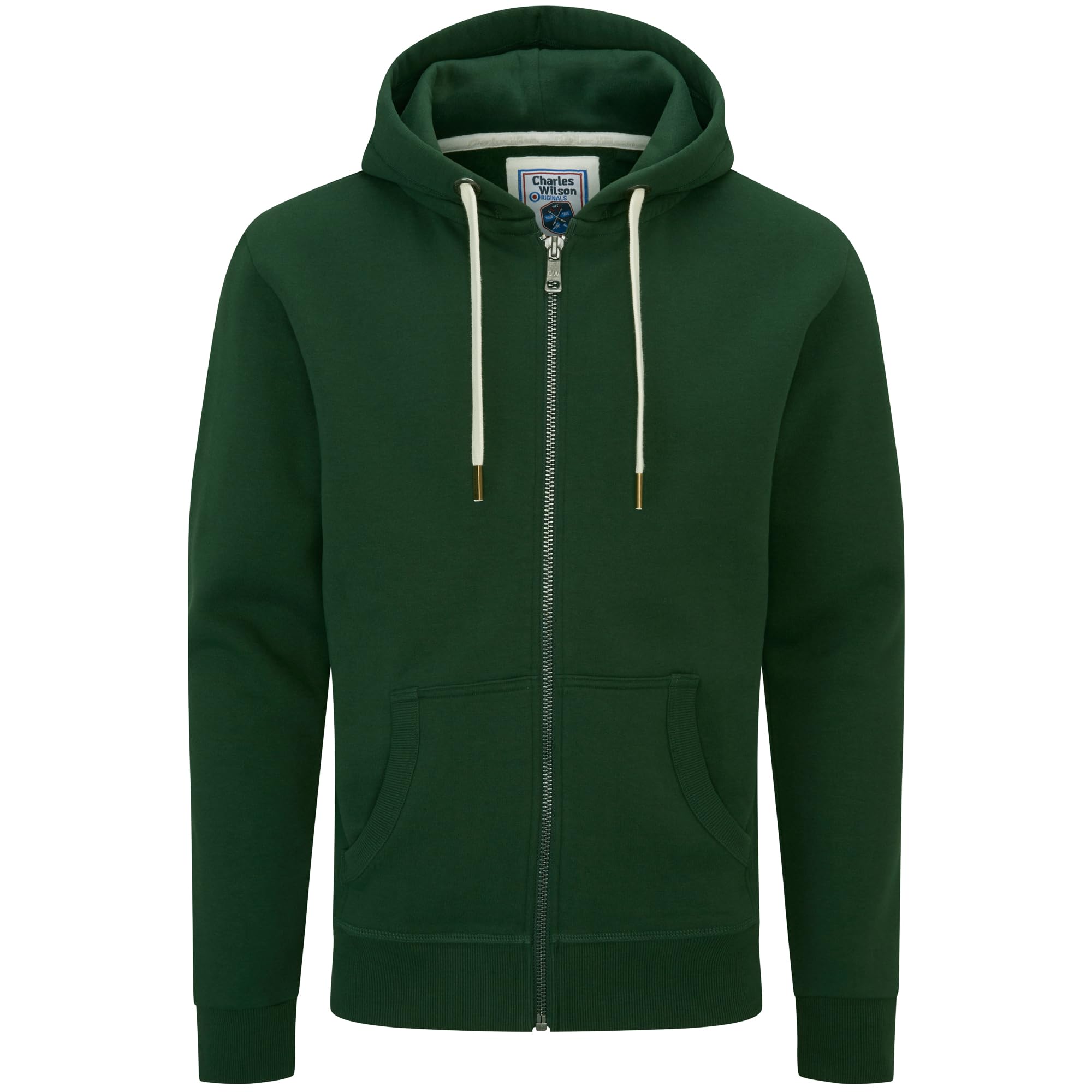 Charles Wilson Original Men's Hooded Sweatshirt in Cotton Blend with Zip