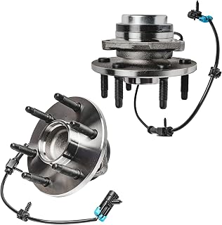Detroit Axle - Pair 2WD Front Wheel Bearing Hub for 99-06 Silverado 1500 | GMC Sierra 1500, 00-06 Suburban 1500 Tahoe Yukon Yukon XL 1500, 02-06 Cadillac Escalade, Wheel Bearing Hub Assembly w/6 Lugs