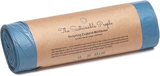 The Sustainable People 15 Recycled Drawstring Trash Bags 35L