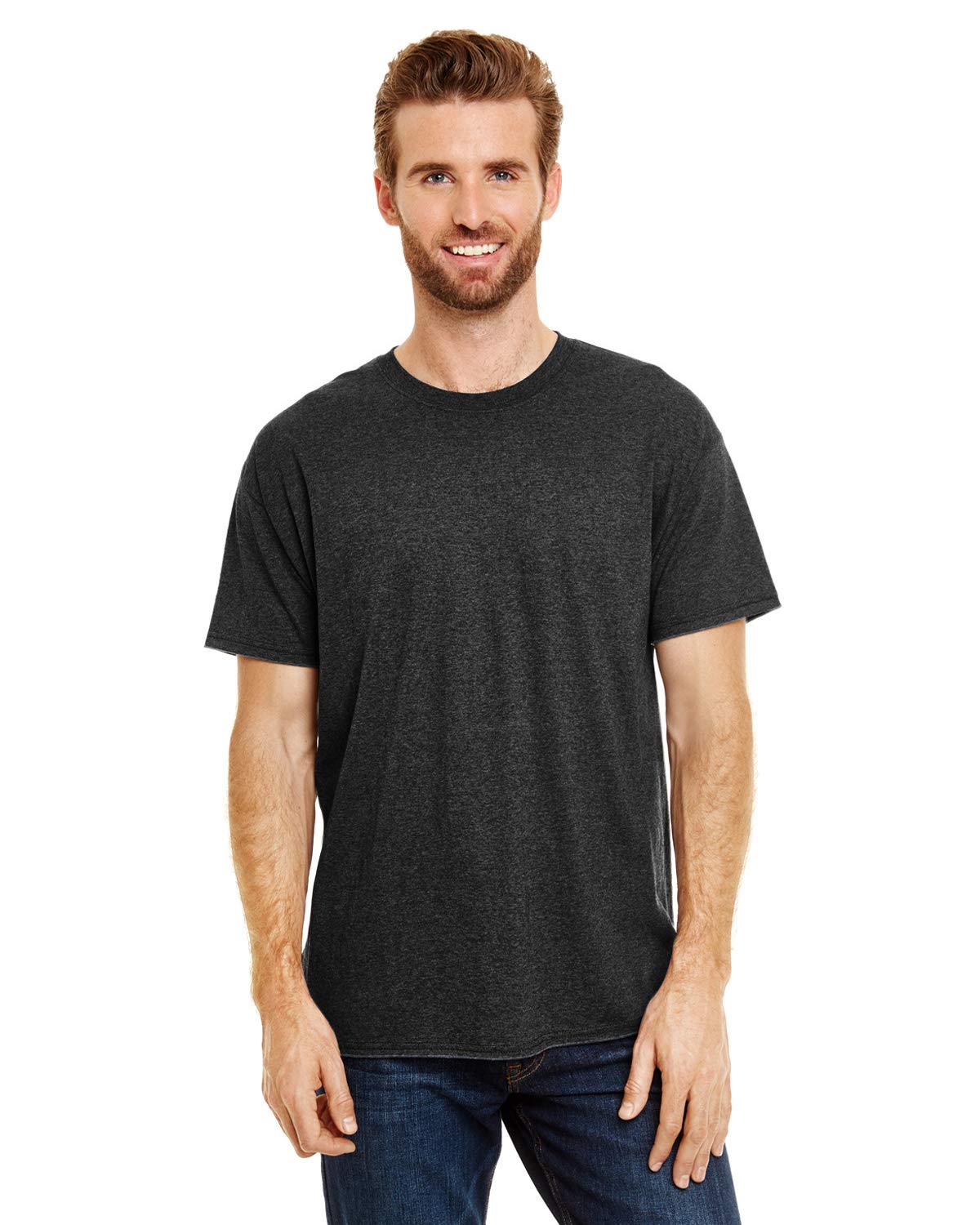 Hanes Adult X-Temp® Triblend T-Shirt L SOL BLACK TRBLND