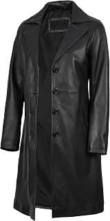 fjackets Lambskin Stylish Leather Car Coats for Womens - Real Long Leather Jacket Women Casual Leather Coat