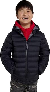 Mountain Warehouse Seasons Kids Padded Puffer Jacket | Water Resistant, Lightweight Coat with Hood for Boys & Girls, Insulated for Warmth, Suitable for School, Light Rain, Winter