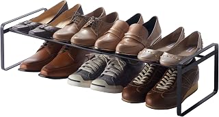 YAMAZAKI Frame Extendable Shoe Rack, black