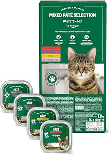 by Amazon Wet Cat Food, Paté Mixed, 100g, Pack of 32