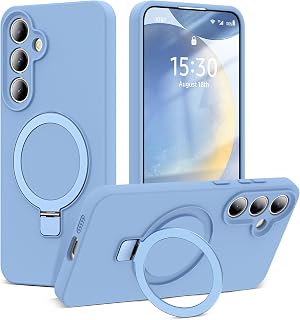 SKYLMW Case for Samsung Galaxy S24 with Stand,6.2" Blue