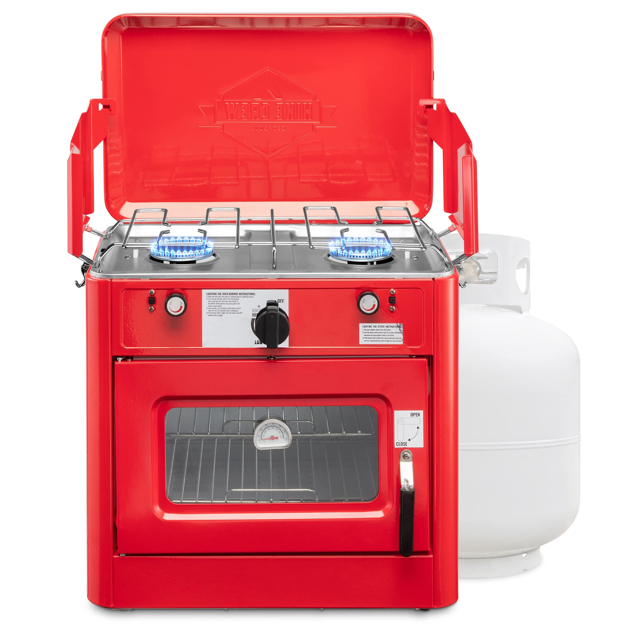 Hike Crew Outdoor Gas Camping Oven w/Carry Bag | CSA Approved Portable Propane-P